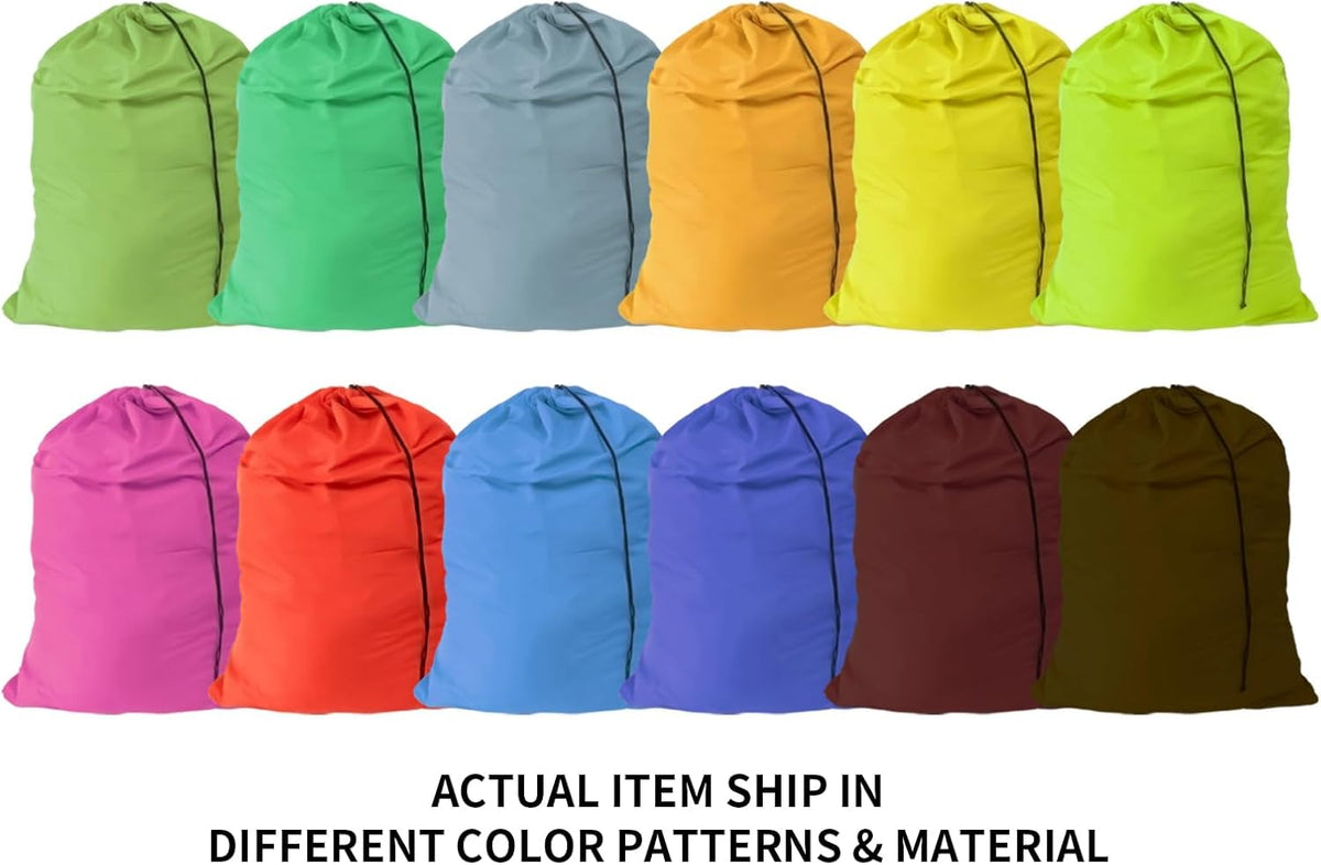 Extra Large Laundry Bag 30"x40" 12 Pack Mixed Color