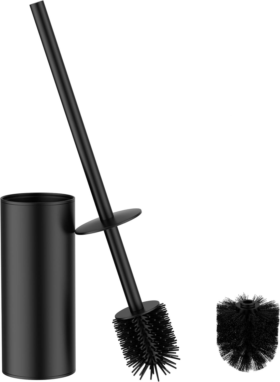 FORIOUS SUS304 Toilet Brush, Toilet Bowl Cleaner Brush and Holder Set