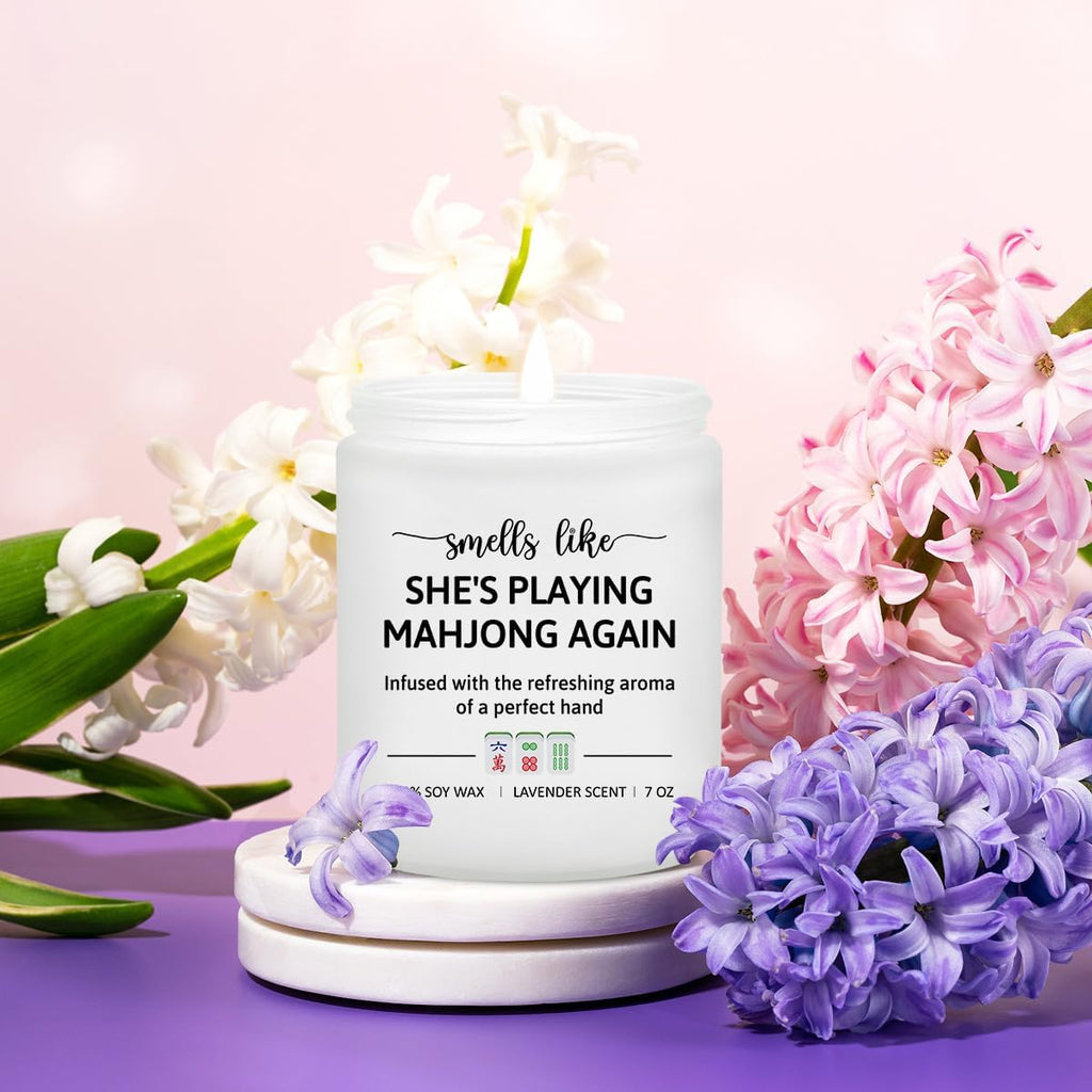 Mahjong Gifts for Women, Mahjong Accessories Gifts, Mah Jong Candle