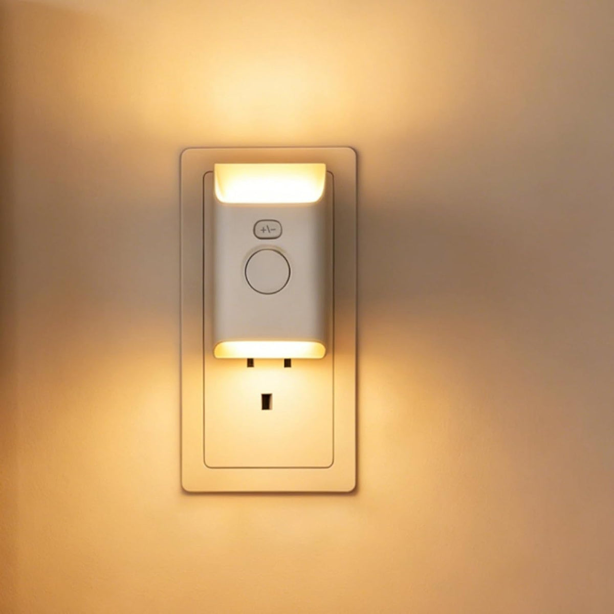 Plug-in LED Night Light with Motion Sensor, 2 Pack