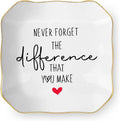 Thank You Gifts for Woman, Ceramic Jewelry Dish Tray, Trinket Dish, Retirement Farewell Going Away Goodbye Teacher Appreciation Gifts for Women Coworker Employee Boss Manager Teacher Nurse