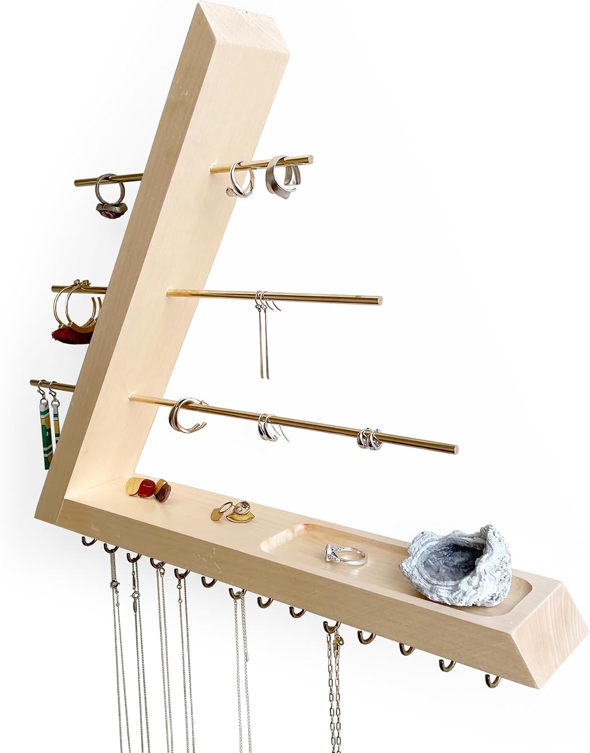 Jewelry Organizer Wall Mounted (Birch)