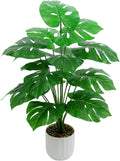 Freyalife 28“ Fake Plant Artificial Monstera for Room Decor, Faux Potted Plants Indoor for Home Living Bedroom Aesthetic Farmhouse Dorm Office Classroom and Outdoor Garden Porch Balcony Decor