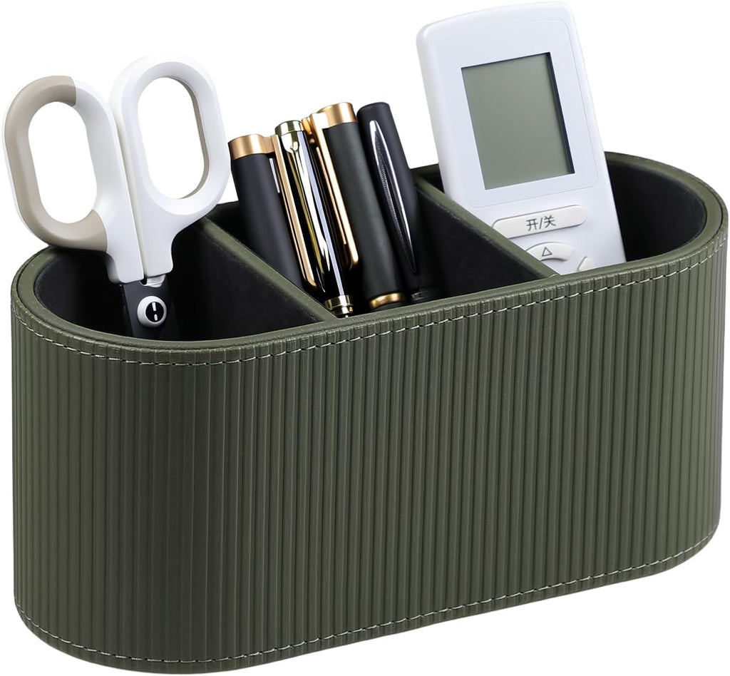 Remote Control Holder Pen Pencil Holder Desk Organizer Caddy(Green)