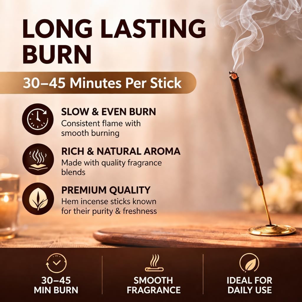 Hem Incense Sticks Variety Pack - 15 Fragrances (300 Sticks Total) - Sandalwood, Lavender, White sage & More - 1 x Giftbrit Holder - Long-Lasting Aromatherapy for Meditation, Yoga, Relaxation