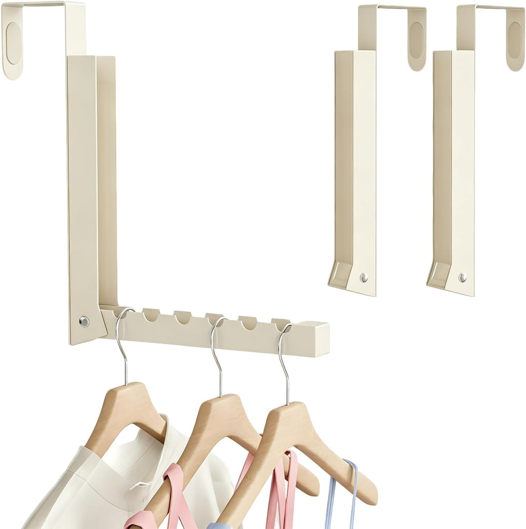 Over the Door Hanger, 2 Pack Foldable Over Door Drying Rack for Laundry