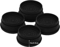 4 Sets Furniture Risers 1 inch Black Bed Risers, Heavy Duty Round