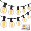 GvvooHome Outdoor String Lights, 25FT G40 LED Waterproof Patio Lights
