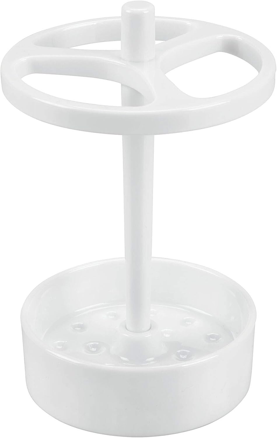iDesign - 19814 Franklin BPA-Free Plastic XL Toothbrush Stand, 3.75" x 3.75" x 5.75", White