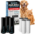 Retractable Mini Lint Roller for Pet Hair, 210 Sheets, 3 Pack + 4 Refills