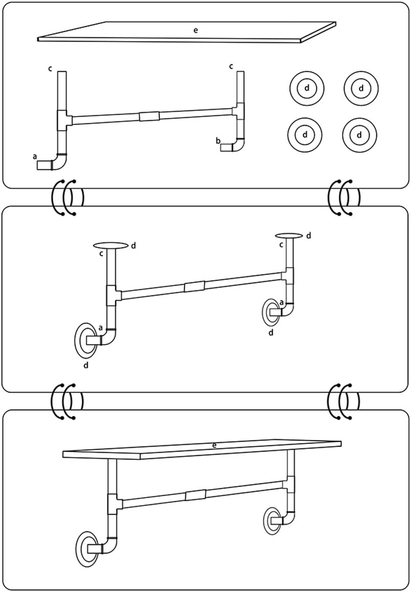 MBQQ 1 Tier Shelving Bathroom Pipe Shelves with Towel Bar Over Toilet, 24 inch Pine Wood Floating Shelves for Wall Mounted Bedroom,Kitchen, Farmhouse, Living Room