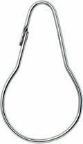 Silver Shower Curtain Rings Metal Hooks Ring (24 Pack) Nickel Plated Rustproof for Bathroom Shower Rod