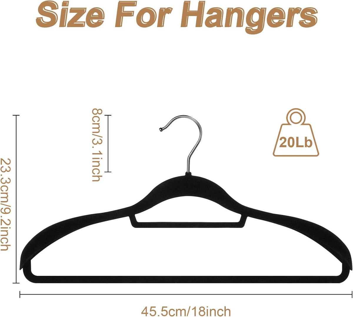 6 Pack Velvet Suit Hangers for Men with 360° Rotating Hooks