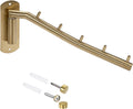 Sumnacon Clothes Hanger Rack，Wall Mount Garment Hook with Swing Arm，Gold