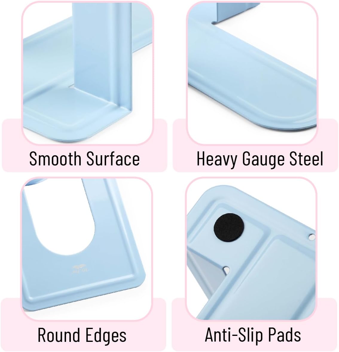 Mr. Pen- Book Ends, 4 Pack, Light Blue