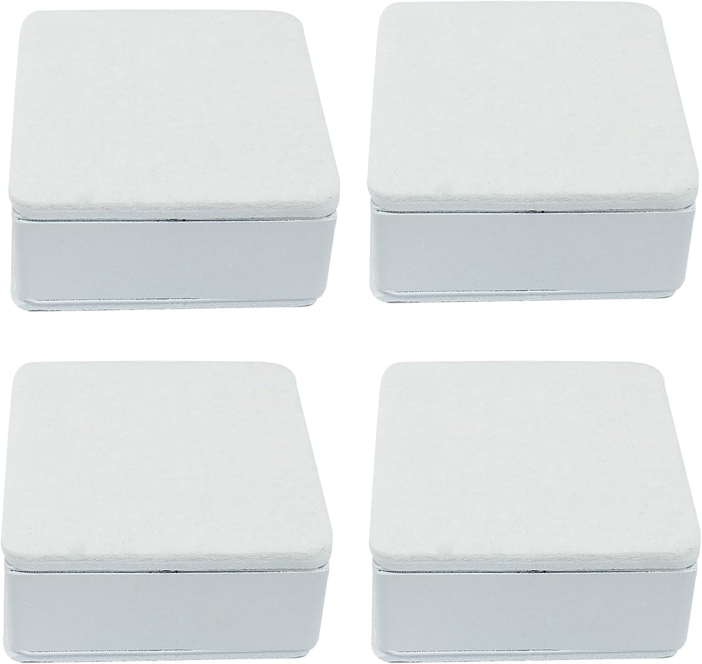 4 Pcs Self-Adhesive Furniture Bed Risers, 1.2in, White