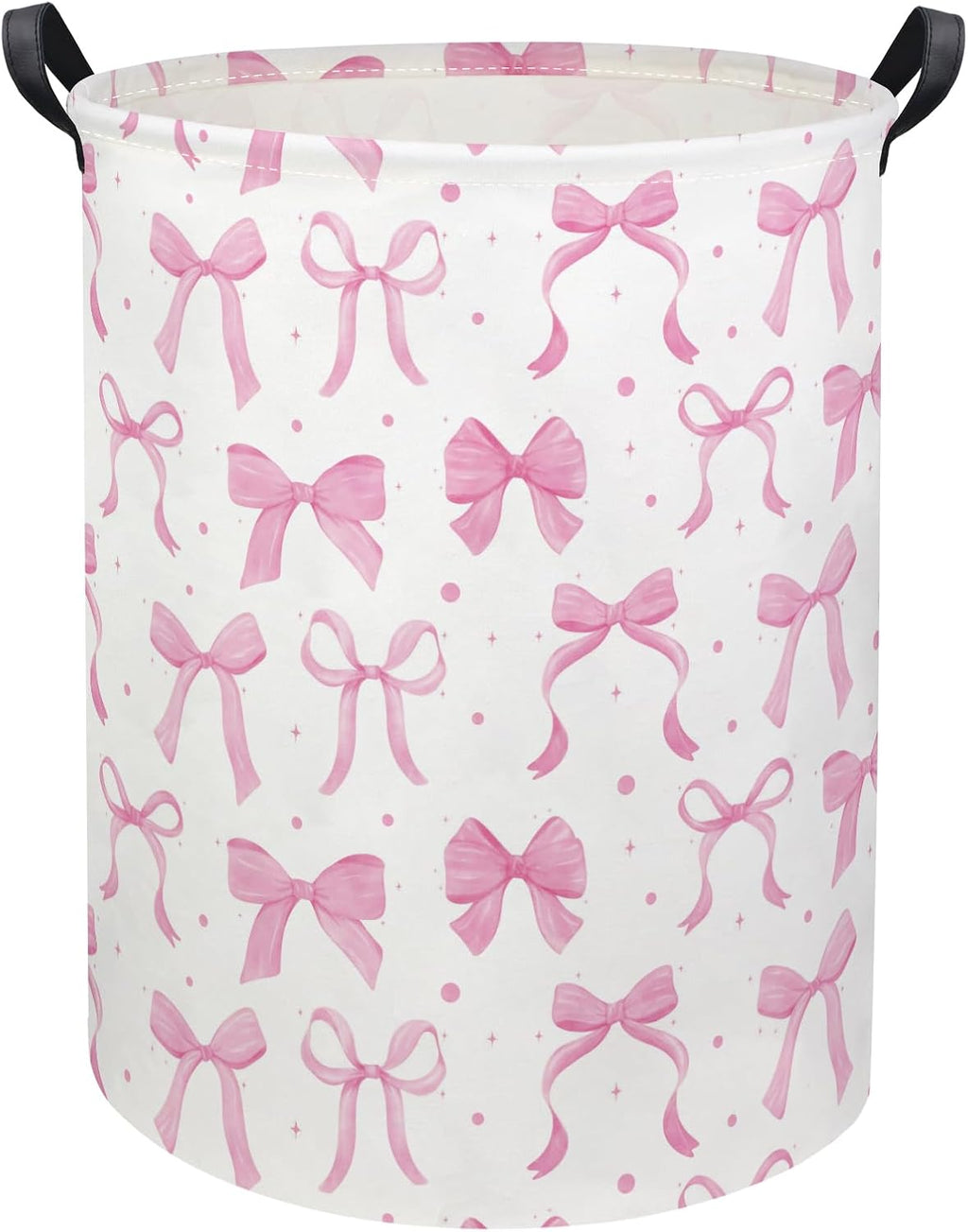 Baby Laundry Basket Baby Hamper for Nursery Girl Kids Butterfly Hamper Cute Storage Bin Organizer Butterfly Room Decor for Home(Dreamy Bowknot)