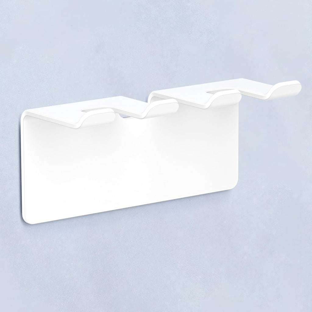 Toothbrush Holder, Electric Toothbrush Head Holder Wall Mounted Non Screw, Metal Toothbrush Holders for Bathroom, Self Adhesive Tooth Brush Holder Toothbrush Organiser (White, Small)