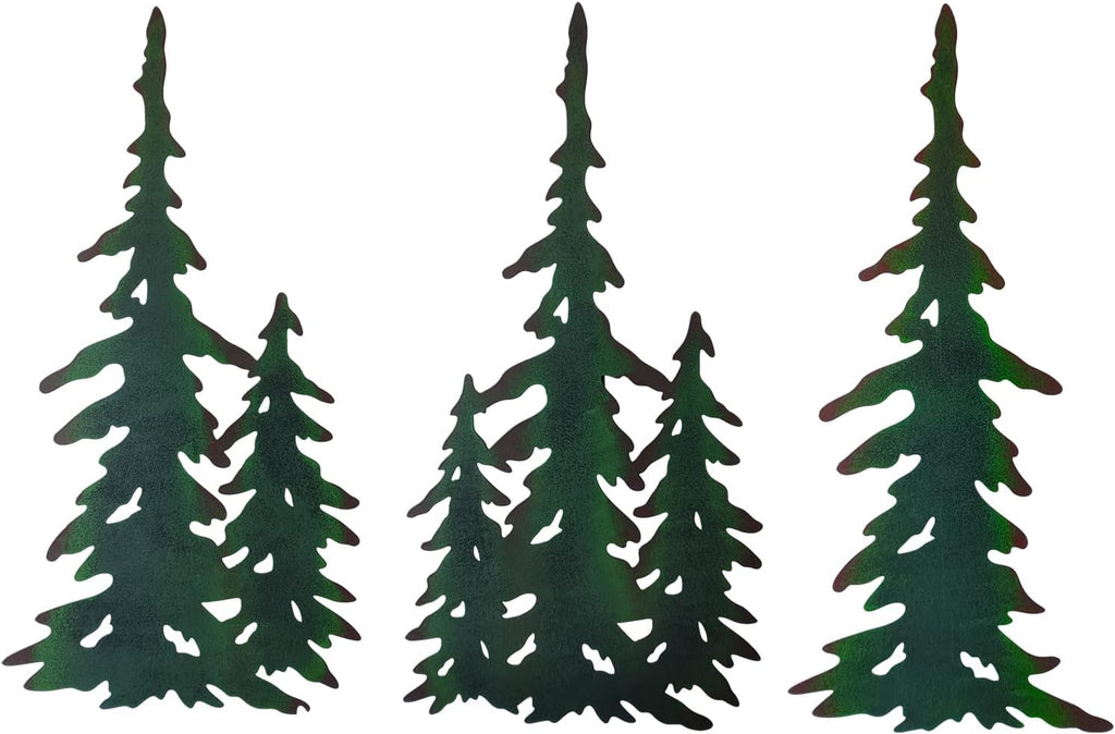 Pine Wall Hanging Metal Christmas Tree Decor Outdoor Metal Wall Art Pine