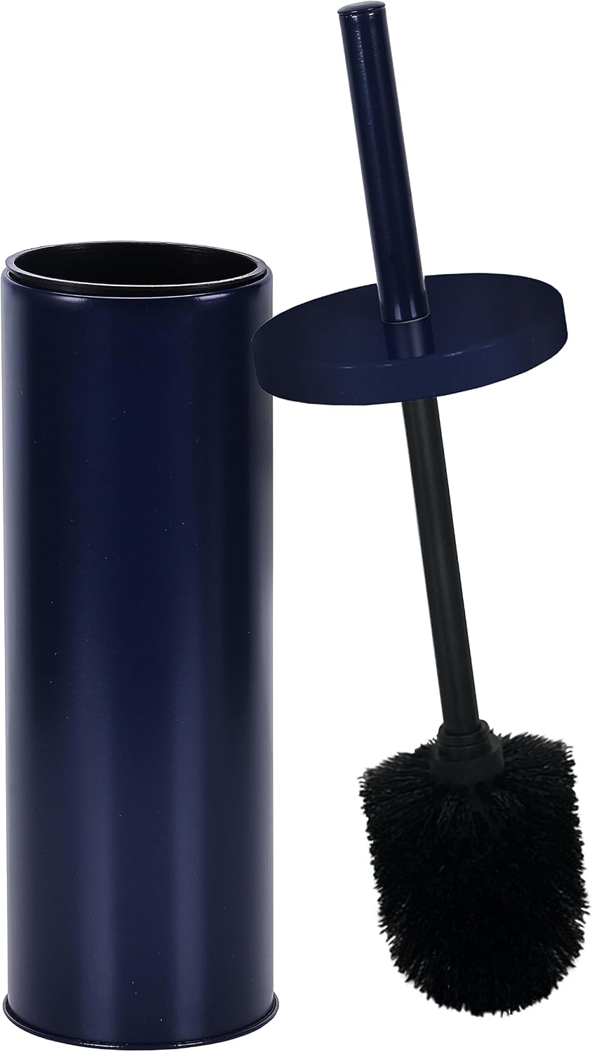 Deep & Sturdy Toilet Bowl Brush with Holder - Durable Scrubbing - Toilet Cleaners - Household Essentials - Bathroom Cleaner - Cleaning Supplies - Household Supplies, Matte Navy