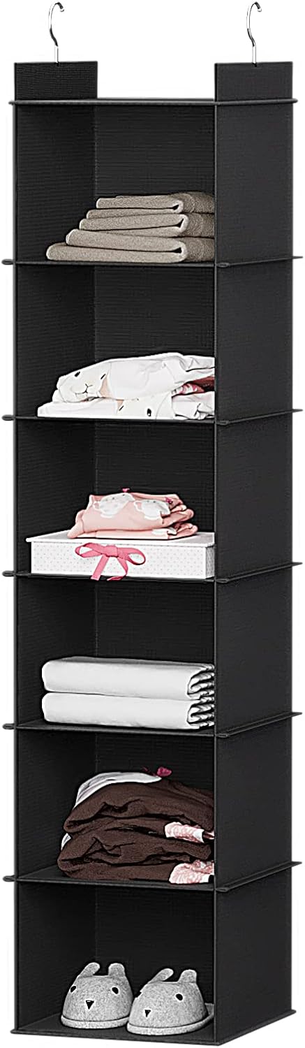 YOUDENOVA Hanging Closet Organizer, Closet Organizers and Storage, Black