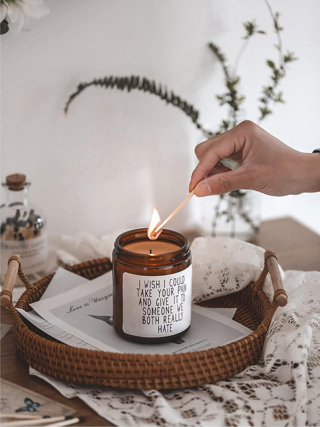 Get Well Gifts for Women After Surgery,Take Your Pain Candle