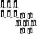 HappyHapi Bookends, Book Ends, Metal Bookends for Shelves, Non-Skid Book End Supports, Heavy Duty Book Holders for Office Kitchen Home Library, 5.7X 4.9 X 6.5 in