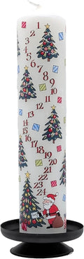 Alison Gardiner Christmas Trees Pillar Candle, 50hr Burn, Unscented