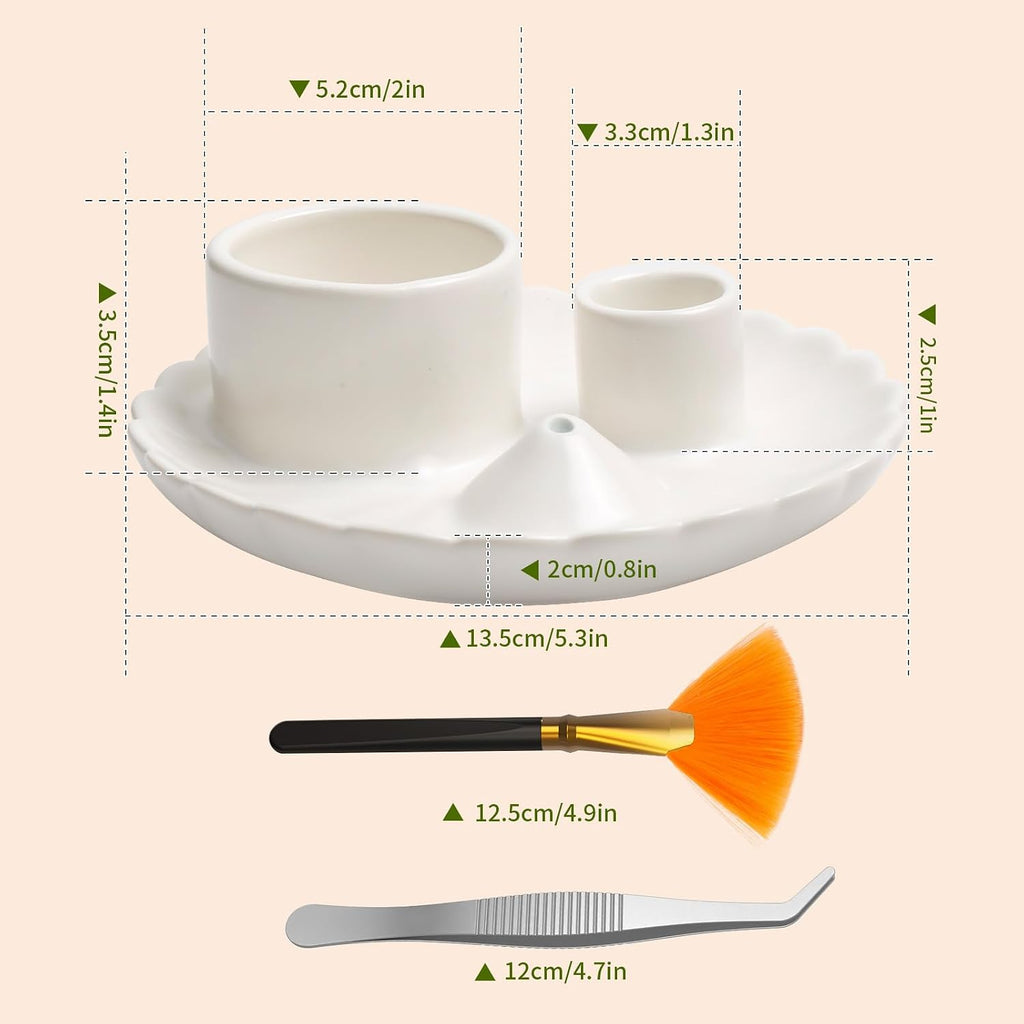 Palo Santo Sticks Holder, 4 in 1 Incense and Candle Holder White