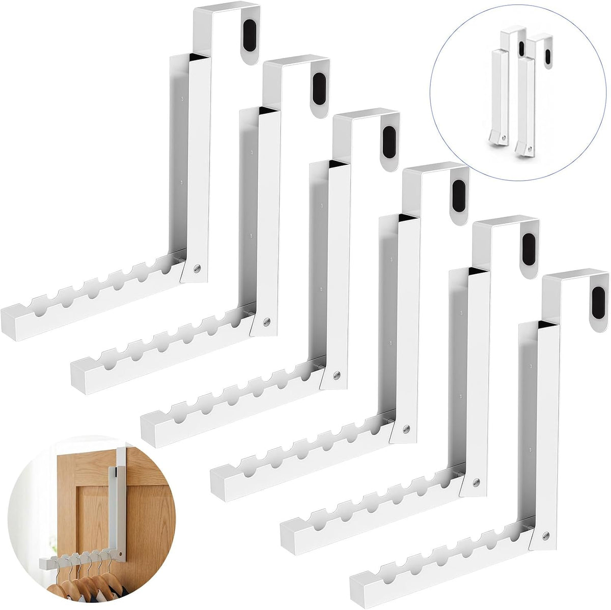 Over the Door Hooks, Clothes Hanger for Laundry Room
