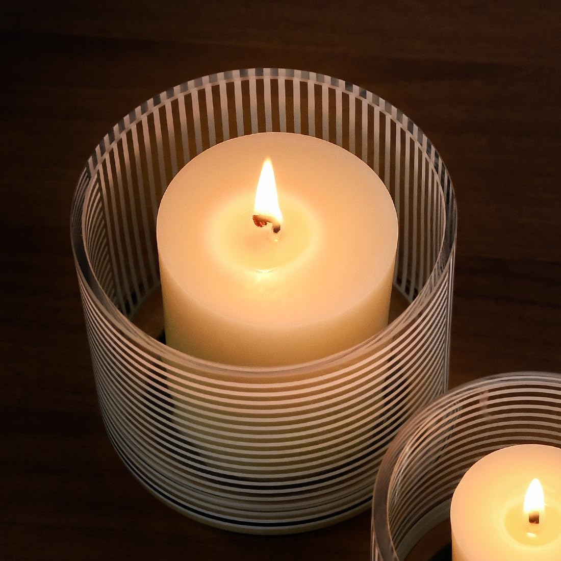 Beeswax Pillar Candles 3x4 Inch 3 Pack, Pure Natural Beeswax Candles - Unscented, 40 Hour Burn Time,Hand-Poured (Ivory)