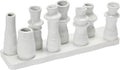 Bloomingville Stoneware Multi Vase with 8 Sections, White