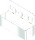 russell+hazel Acrylic Cable Management Box with Hinged Lid, Clear