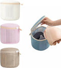 4 Pack Bra Washing Bags for Laundry, Large 7x6in Delicate Underwear Laundry Bags with 3D Structure, Double Frame Support, Soft Side Panels, Thick Mesh(4, Beige & Green & Pink & Yellow)