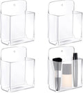 4 Pcs Acrylic Remote Control Holder Clear Adhesive Wall Mount