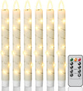 Flameless Taper Candles Battery Operated LED Candlesticks with Remote Wax