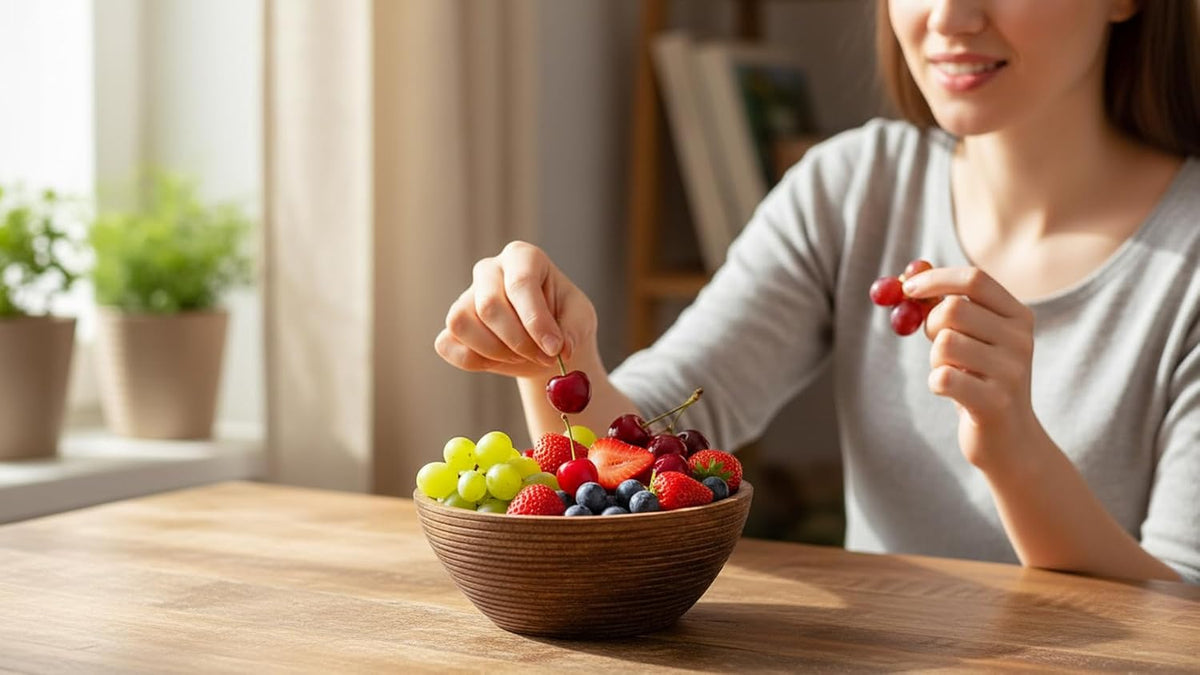 Handmade Wooden Snack Serving & Key Bowl, Decorative Countertop, 7 x 3 Inch