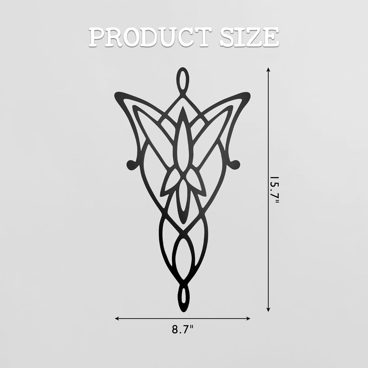 Lord Decor, Elven Fantasy Metal The Rings Wall Art for Home Display Gifts