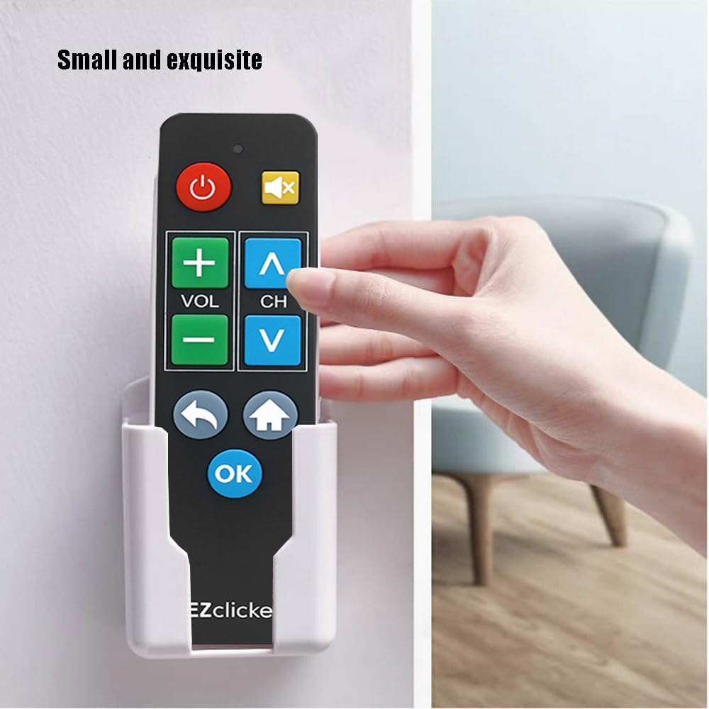 2pack Remote Control Holder,Self-Adhesive Wall Mount Phone Holder,Air Conditioner TV Remote Control Bracket,Wall-Mounted Mini Storage Box (2.67inch)