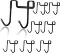 8 Pcs Over Cabinet Door Hooks, Black