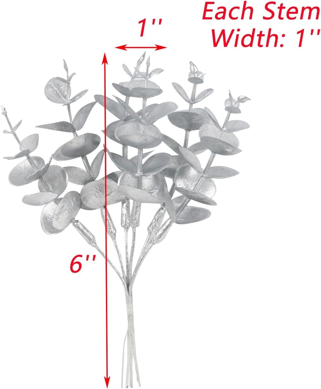 UTALAND 24 Pcs Artificial Eucalyptus Stems Eucalyptus Leaves