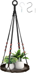 GREANER 1Pack Indoor Hanging Planter Shelf with 2 Ceiling Hooks