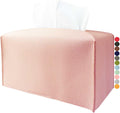 Pink Tissue Box Cover Rectangular - Plus Size Large Tissue Box Cover Rectangle [JESMINI] Faux Leather Tissue Box Holder Long for Extra Large Rectangle Facial Tissue Box