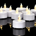 Battery Operated Flameless Tea Lights,Warm White 100Pack for Decoration