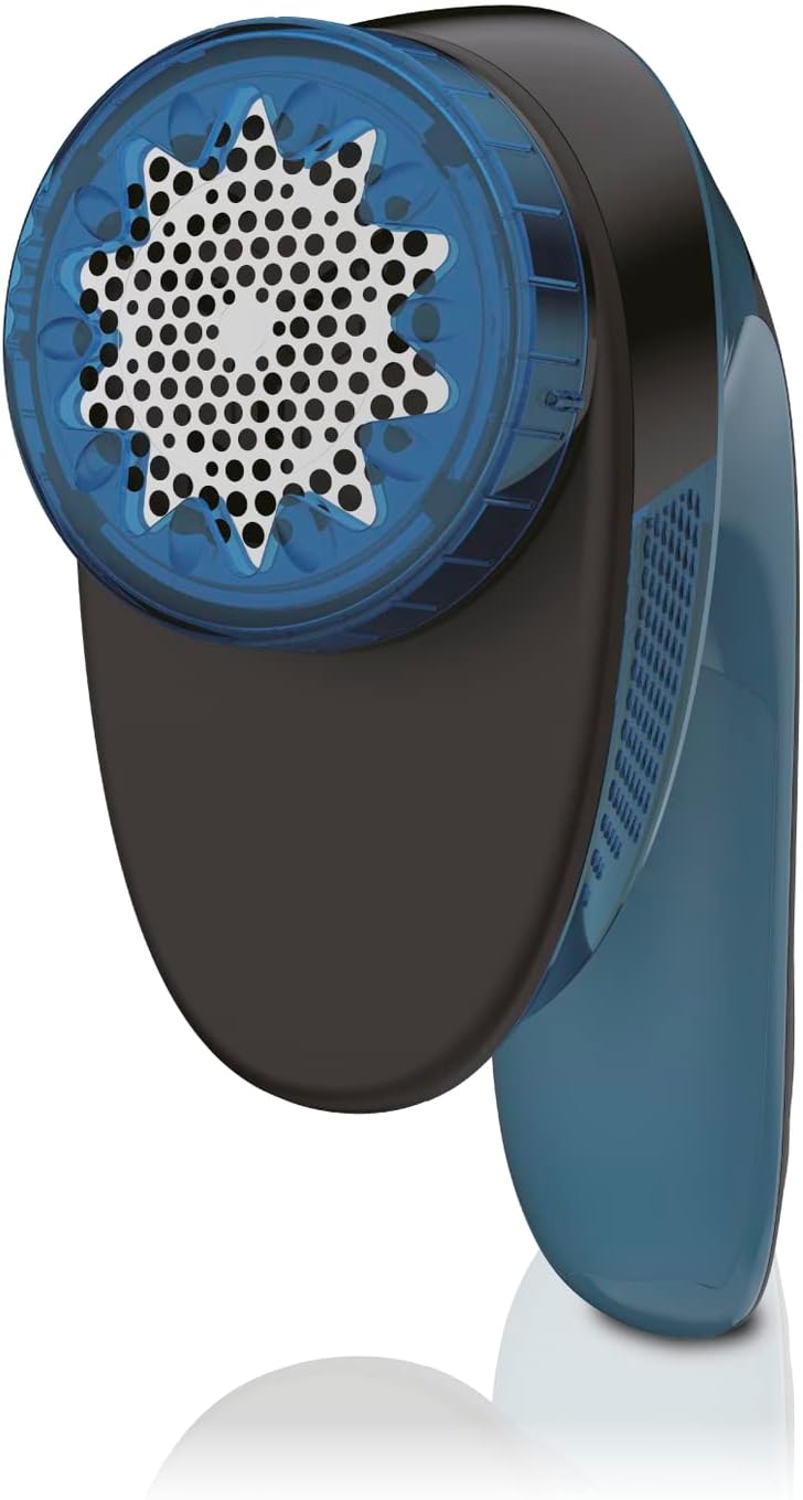 Rowenta JA1011 Portable Lint Remover Shaver with Adjustable Shave Height, Fabric Defuzzer, Blue