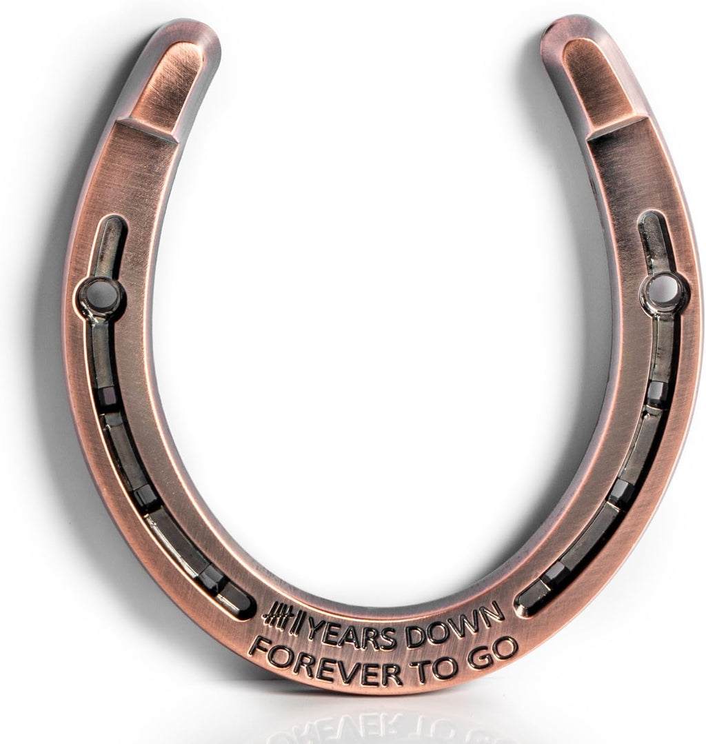 Horseshoe 7 Year Anniversary Copper Gifts for Him Her Wife 7th Anniversary