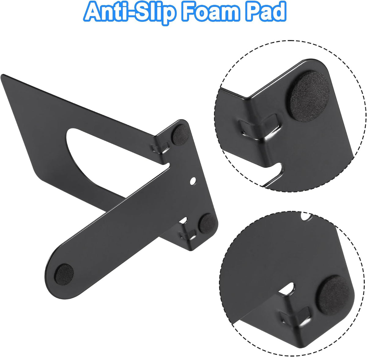 JIANTA Small Book Ends, Heavy Duty Metal Bookends, 6 Pairs