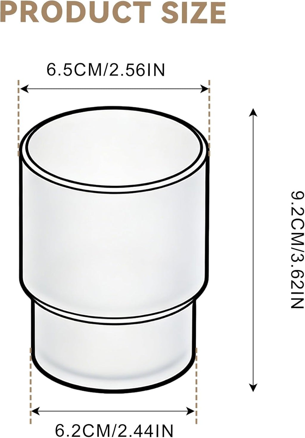 Frosted Glass Tumbler Cup-Single Cup