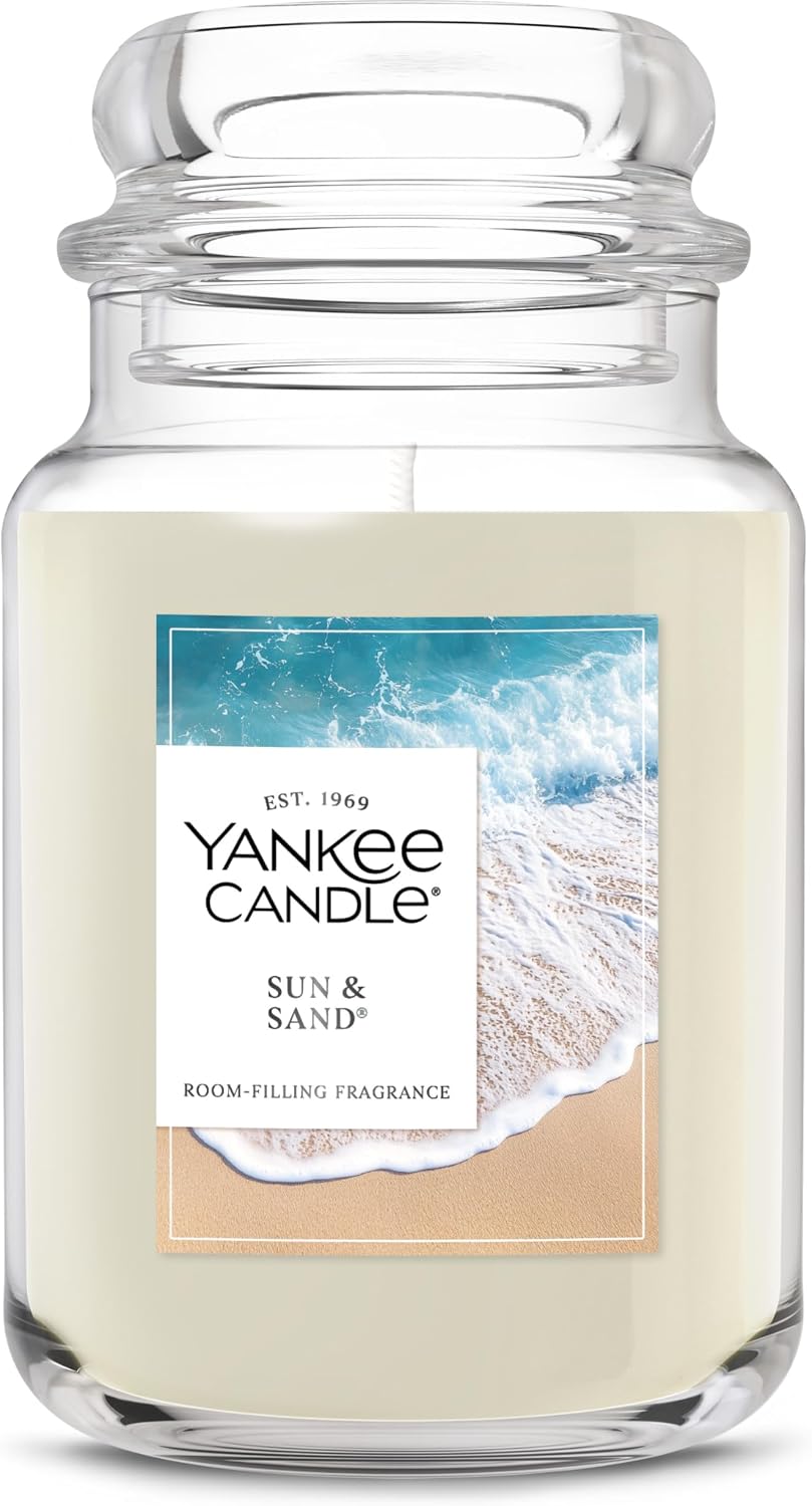 Yankee Candle Sun & Sand Scented Candle, 22oz Large Jar