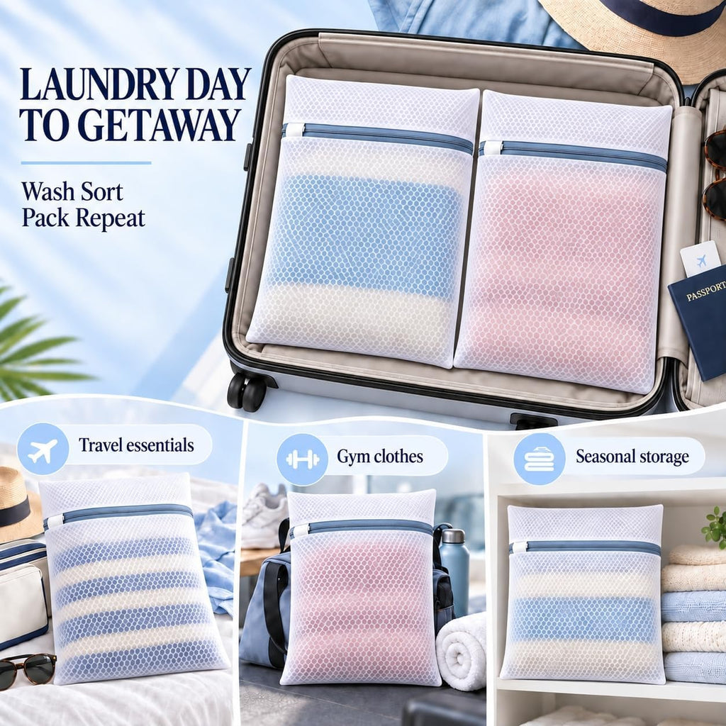 12PCS Laundry Bags Mesh Wash Bags,12X16IN Mesh Laundry Bags